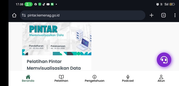 Kepala MAN Sidenreng Rappang Ikuti Diklat PINTAR di Tengah Padatnya Aktivitas