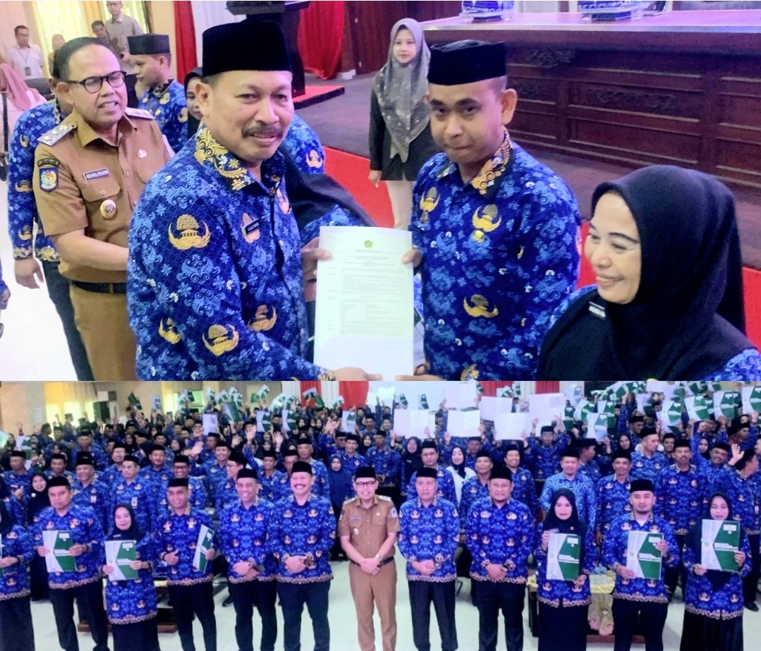 Kakanwil Ali Yafid Serahkan SK PPPK Kemenag Bone, Berlaku 5 Tahun