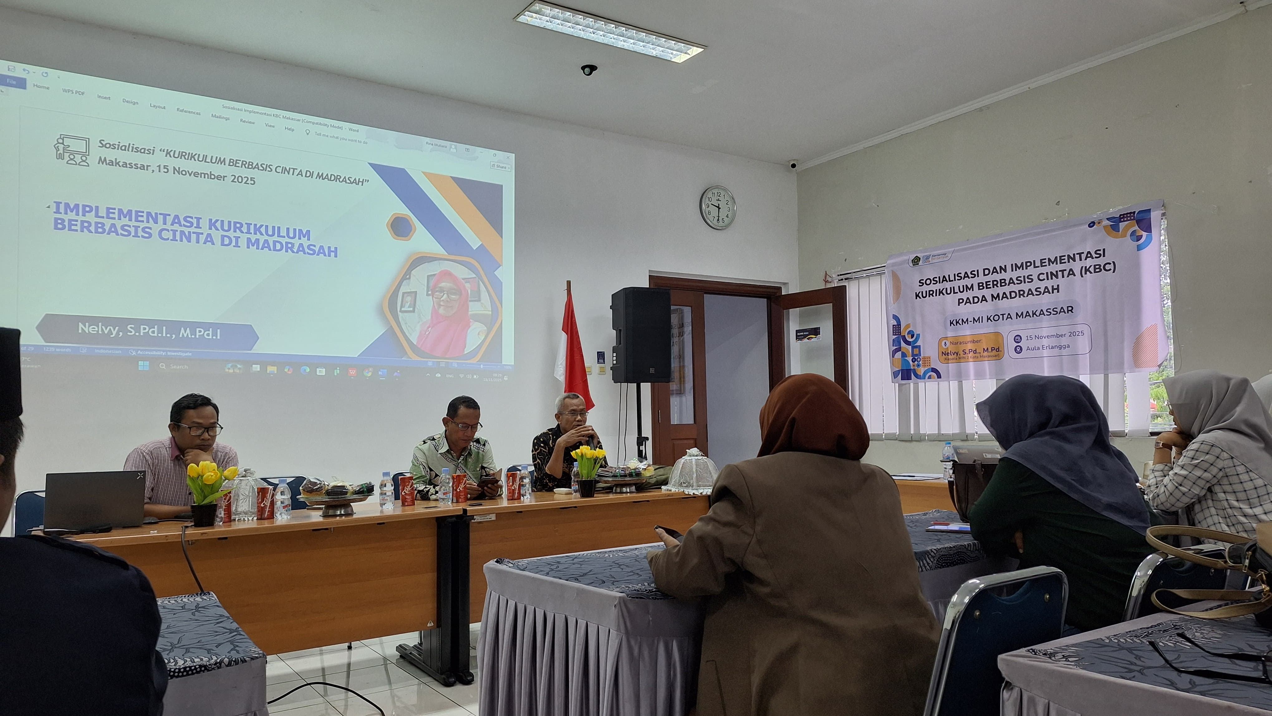 Sosialisasi dan Implementasi Kurikulum Berbasis Cinta (KBC) pada Madrasah Digelar di Aula Erlangga