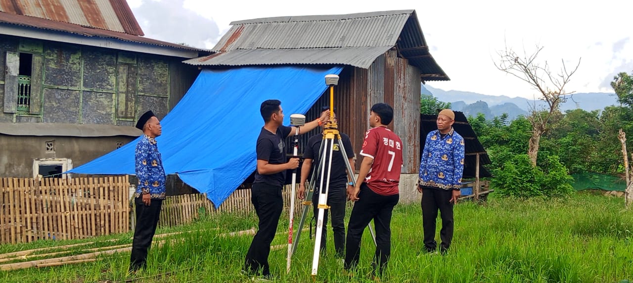 Pengukuran tanah wakaf di Kecamatan Bantimurung (foto: ist)