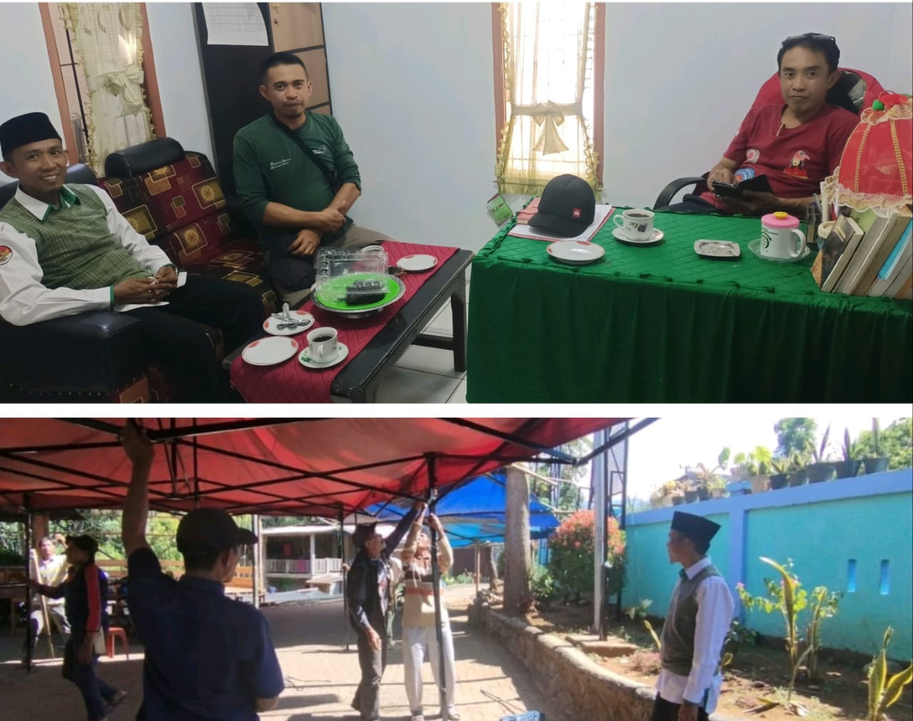 Kepala KUA saat silaturahmi di lokasi acara
