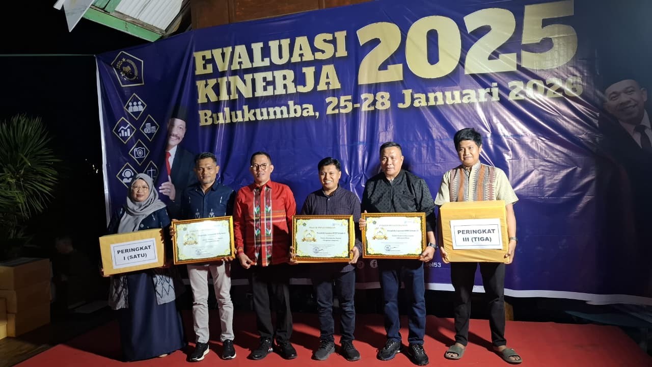 Prestasi Kemenag Jeneponto: Pengelola Layanan SDM Terbaik II Tingkat Provinsi pada Evaluasi Kinerja Kanwil Kemenag Sulsel