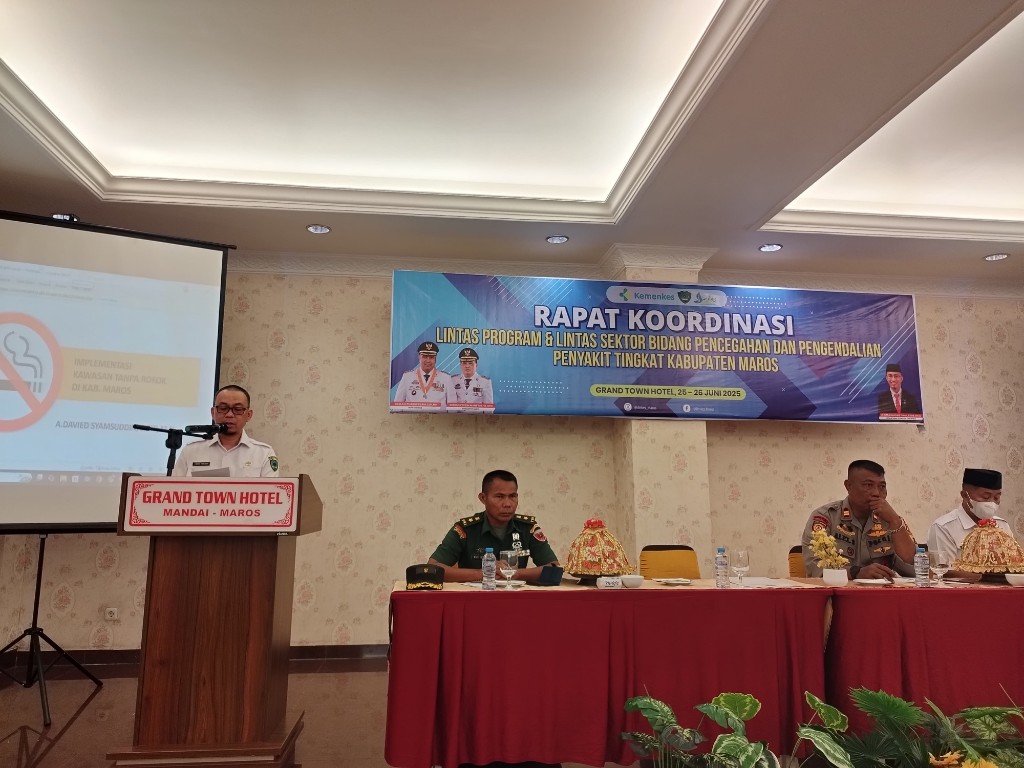 Rakor lintas program dan sektor Dinkes yang dihadiri perwakilan Kemenag Maros (foto: ist)