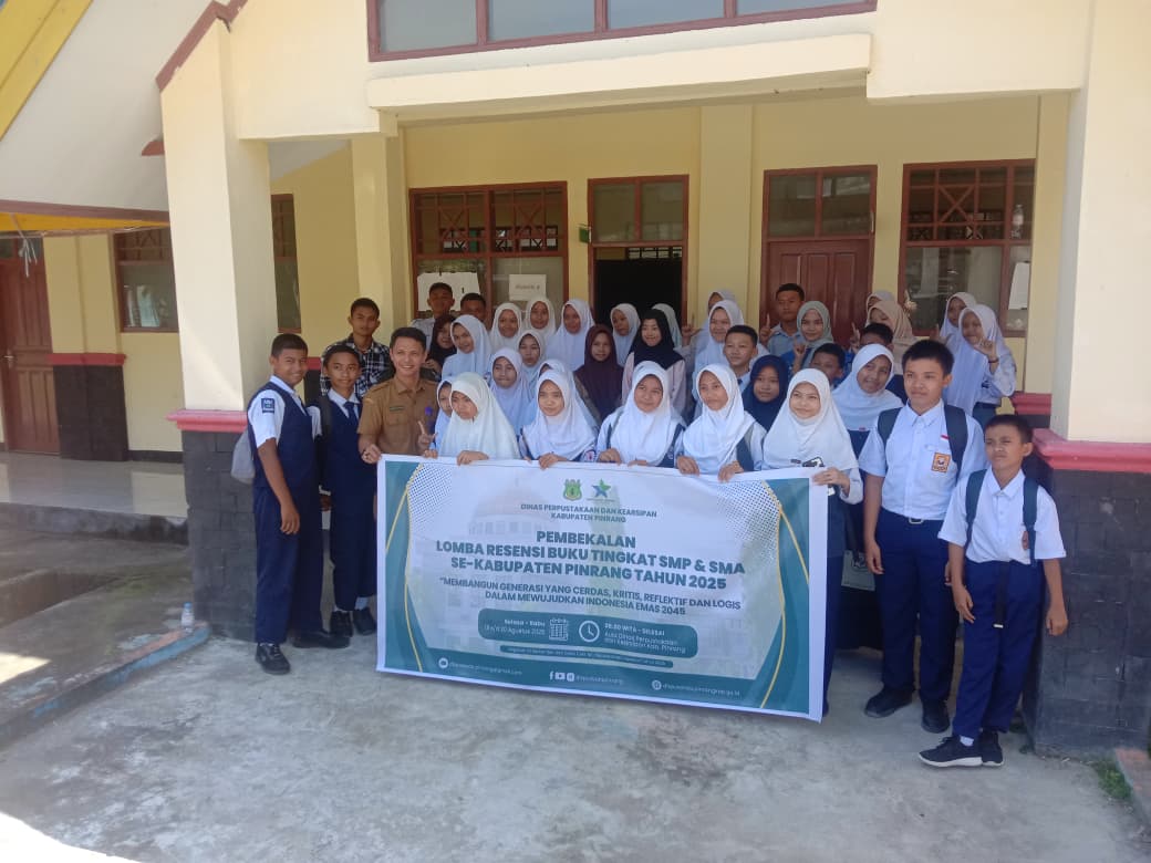 Lima Siswa MTs Ma’Arif Pinrang Ikuti Pembekalan Lomba Resensi Buku