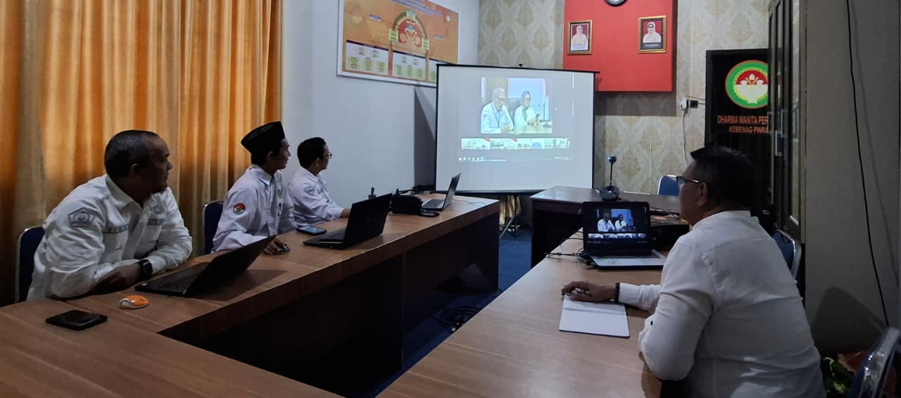 Kepala Sub Bagian TU Kemenag Pinrang Ikuti Launching Aplikasi SIgMA Secara Virtual