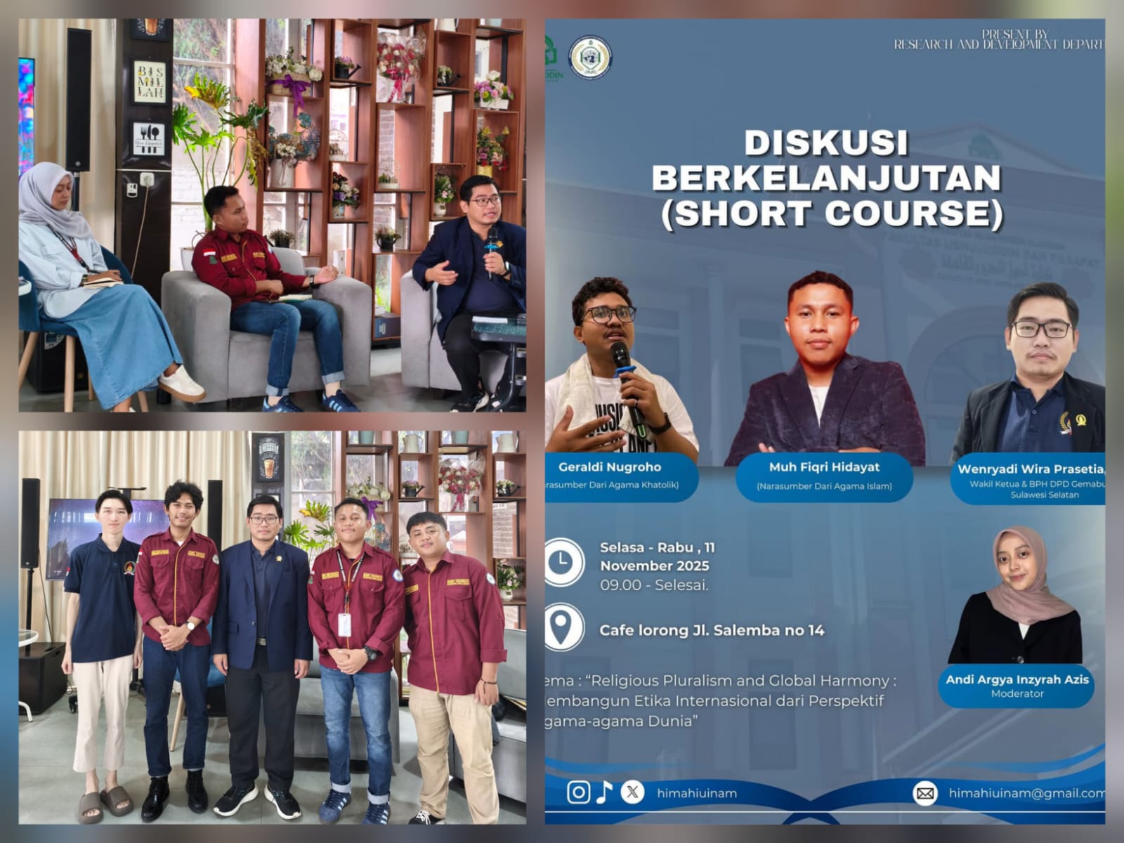 Tokoh Muda Buddhis Sulsel Ajak Mahasiswa UIN Alauddin Rawat Perdamaian Global