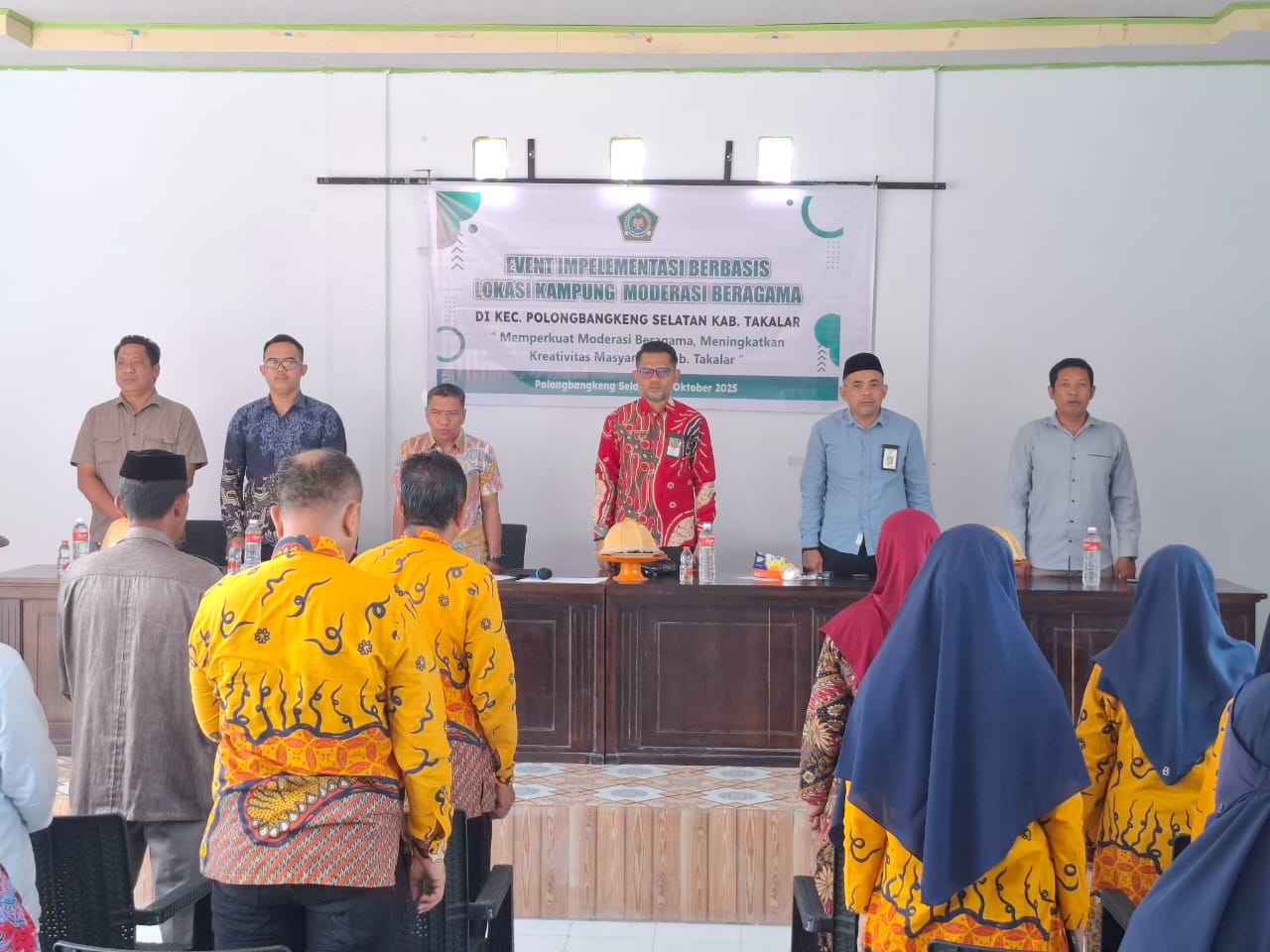 Kasubbag TU Muhammad Afrizal saat kegiatan event Implementasi Berbasis Lokasi Kampung Moderasi Beragama