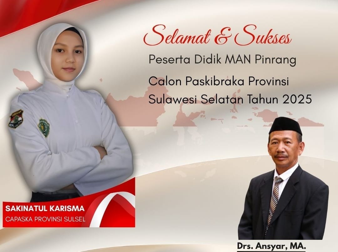 Sakinatul Karisma Siswi MAN Pinrang Lolos Paskibraka Sulsel