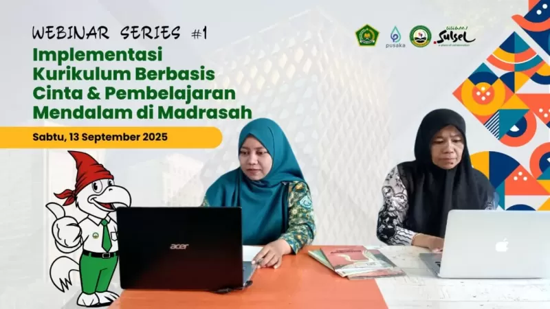 Koordinator Kurikulum dan Kesiswaan MIN 2 Sinjai Ikuti Webinar Implementasi KBC