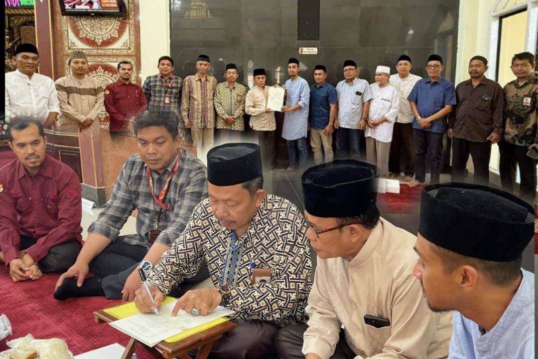 Monitoring Penandatanganan E-AIW di Kec. Manggala oleh Penyelenggara Zakat Wakaf Kemenag Kota Makassar