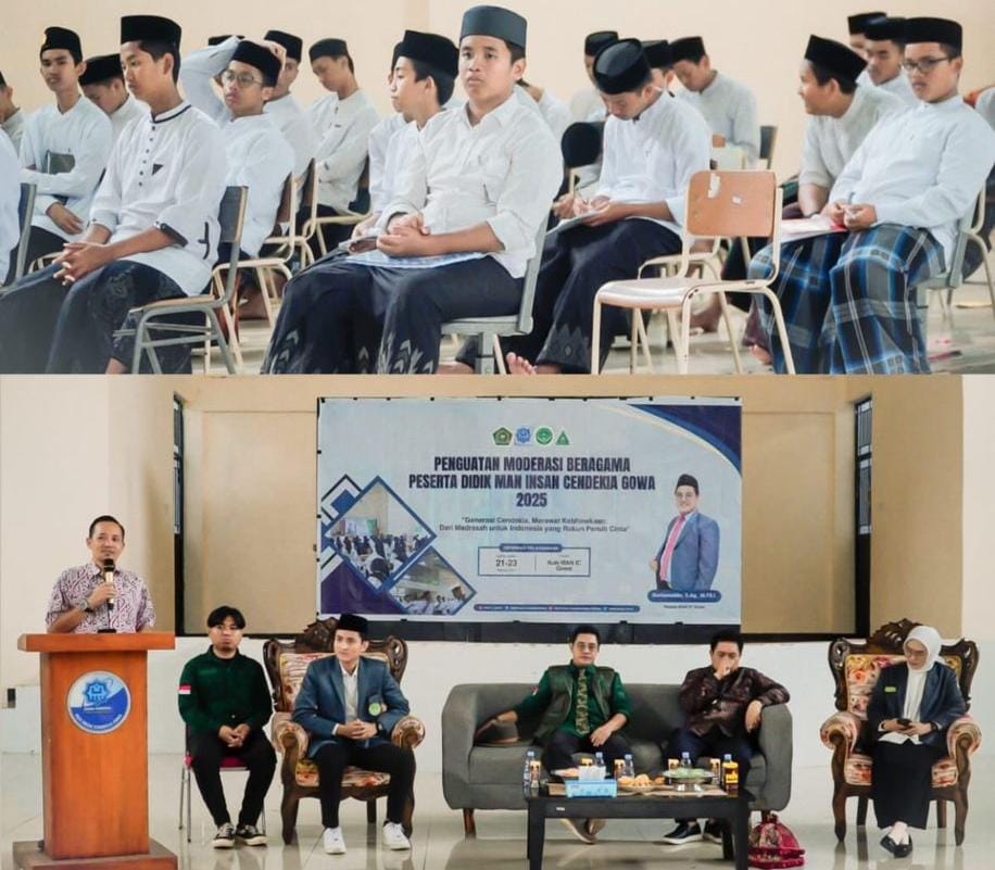 Para siswa fokus menyimak materi