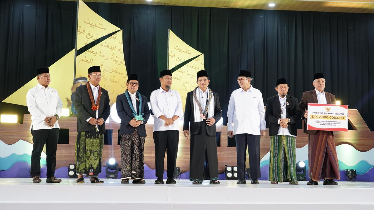 Menag Soroti Dampak Perang dan Kerusakan Iklim di Pembukaan MQK Internasional di Wajo