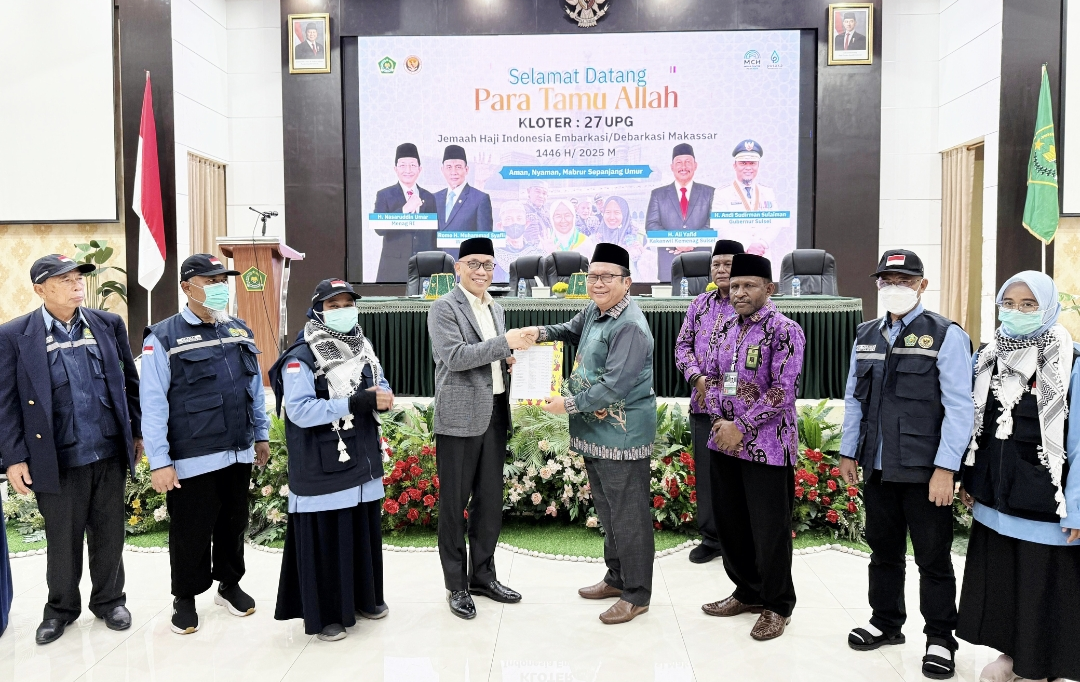Kloter 27 UPG Awali Kedatangan Jemaah Haji asal Papua di Tanah Air