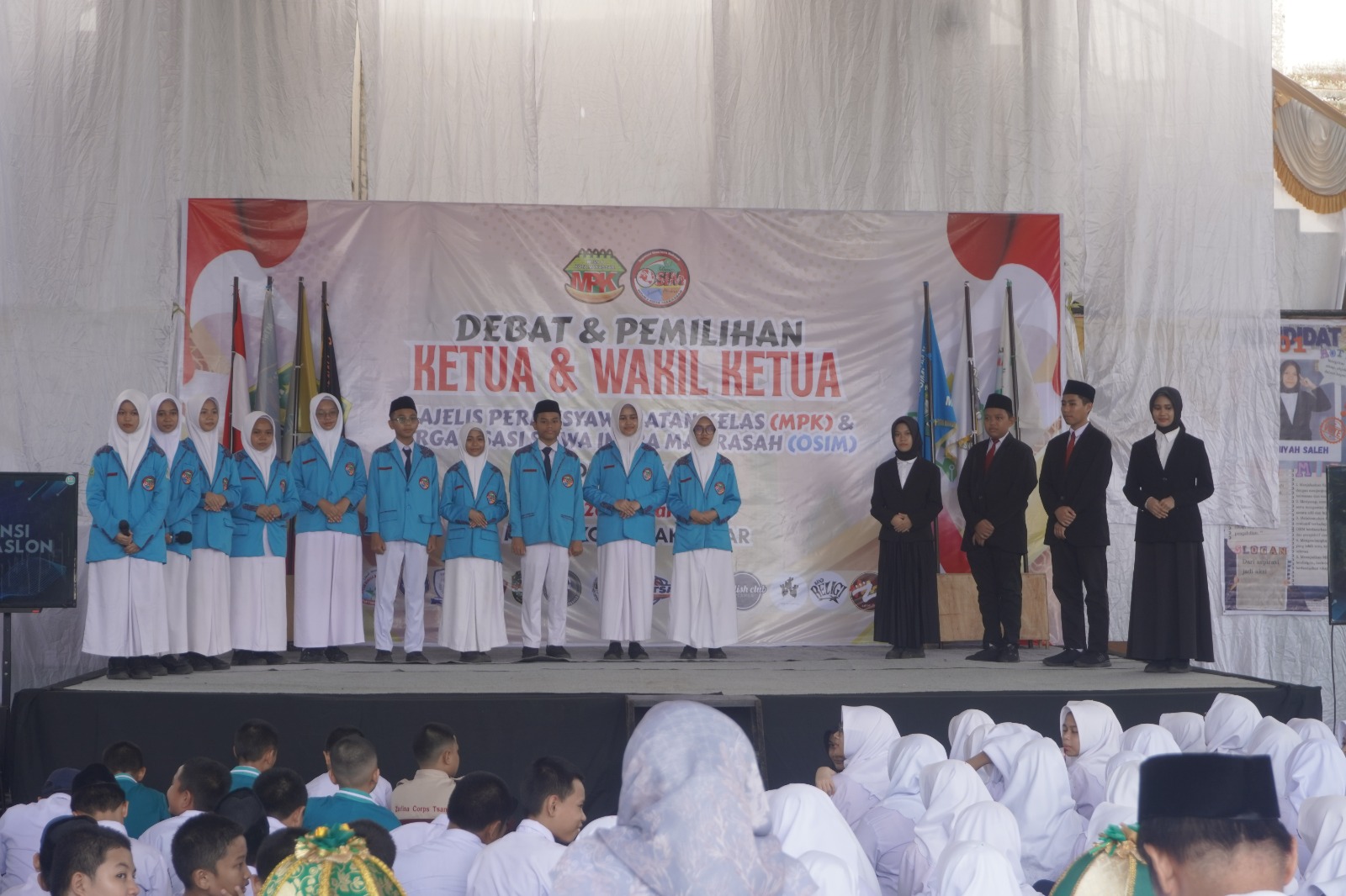 MTsN 1 Kota Makassar Laksanakan Debat dan Pemilihan Ketua - Wakil Ketua MPK dan OSIM Periode 2026 - 2027