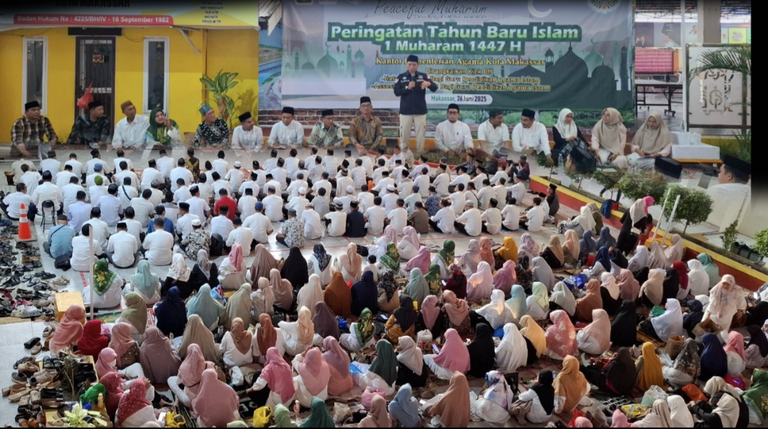 Kakankemenag Kota Makassar H.Irman saat memberikan sambutan dan arahan