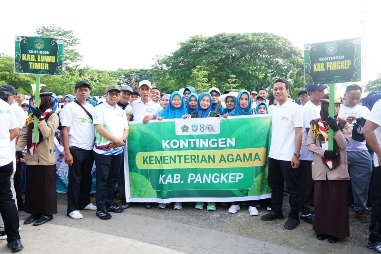 HAB ke-80 Kemenag Sulsel di Kabupaten Bone berlangsung meriah, Kontingen Pangkep Borong 3 hadiah Doorprize
