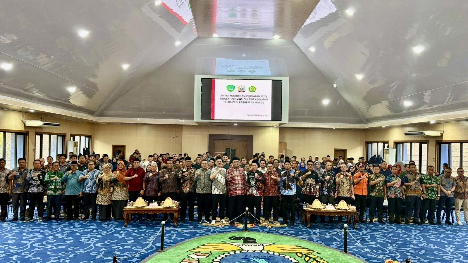 Rakor MTQ XXXIV Sulsel Digelar di Maros, Kemenag Pangkep Siap Sukseskan Perhelatan Qur’ani