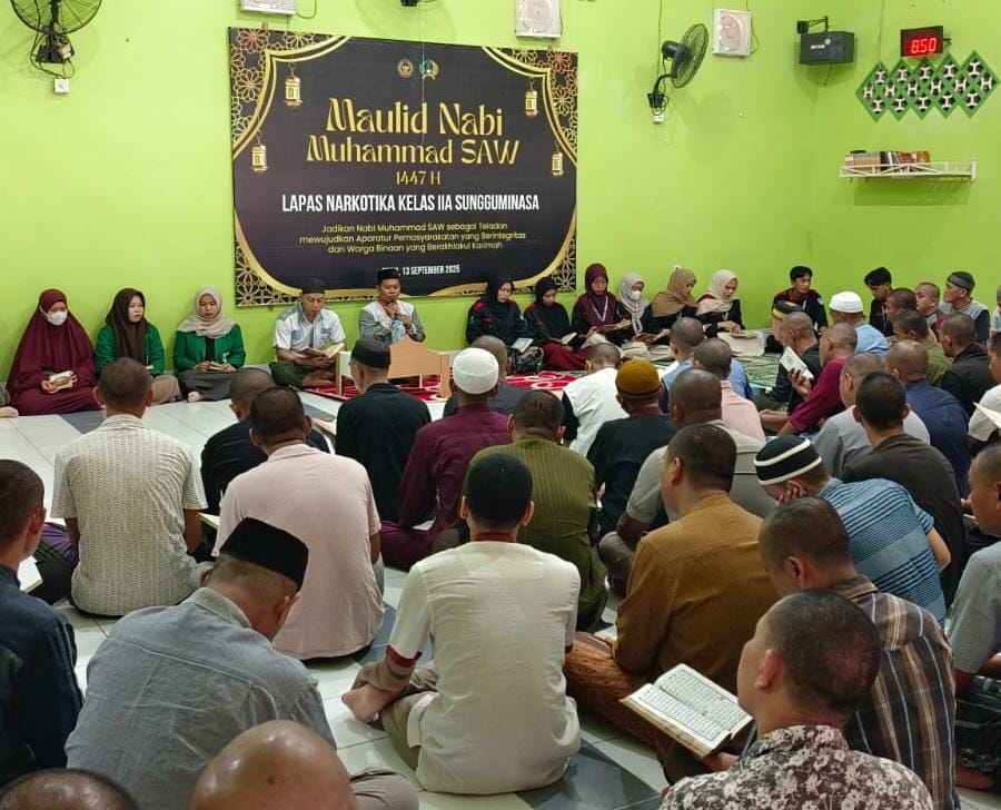 Suasana pembinaan di lapas