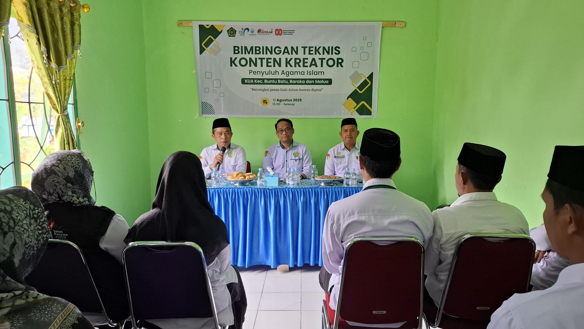 Bimtek Konten Kreator Penyuluh Agama Islam