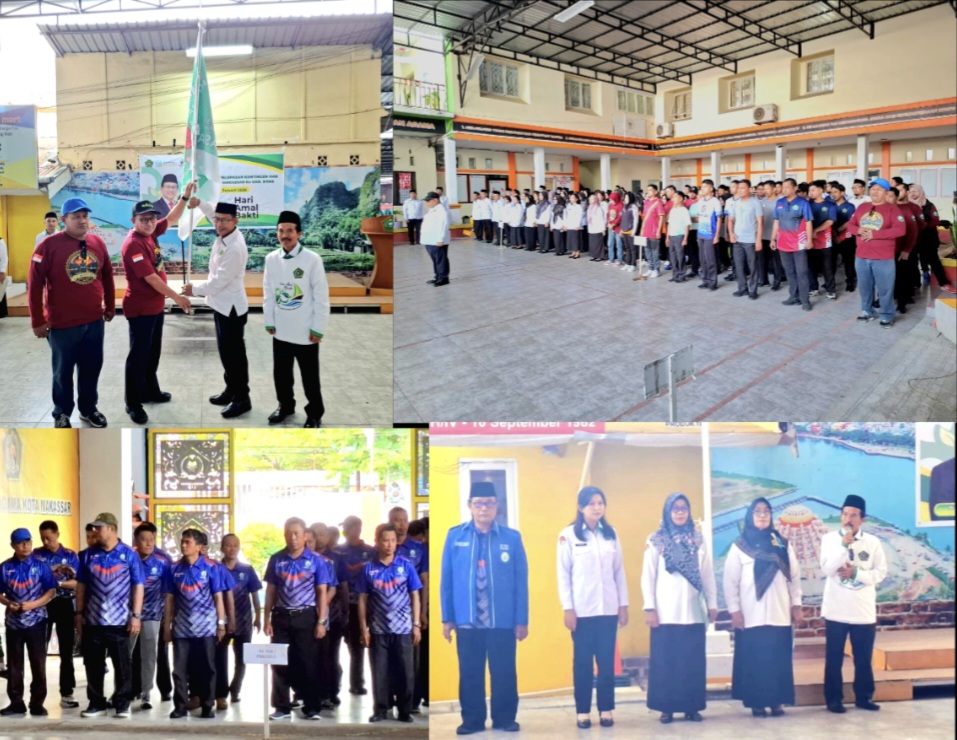 Kakankemenag Kota Makassar Lepas Kontingen Porseni HAB ke-80, Targetkan Kembali Juara Umum