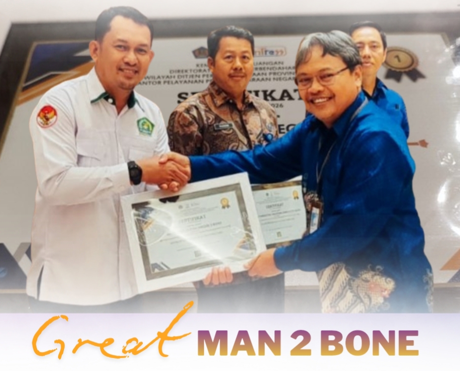 MAN 2 Bone berhasil meraih Nilai IKPA Sempurna (100) Tahun 2025