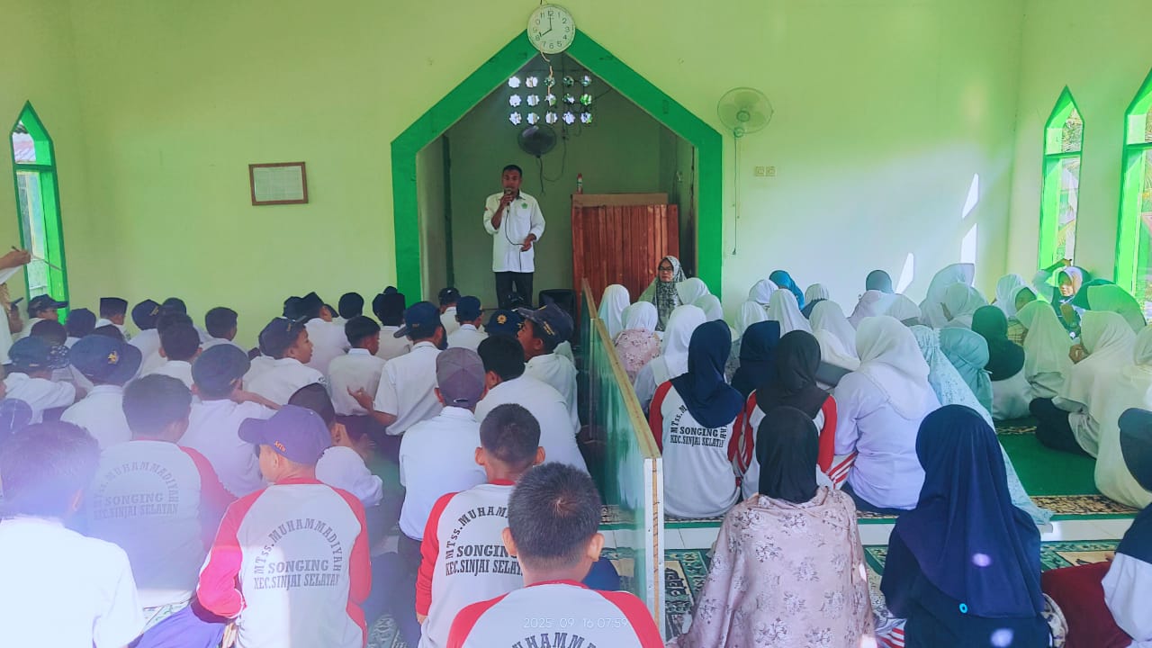 Pembiasaan Religius di MTs Muhammadiyah Songing, Wujudkan Peserta Didik Berakhlak Mulia