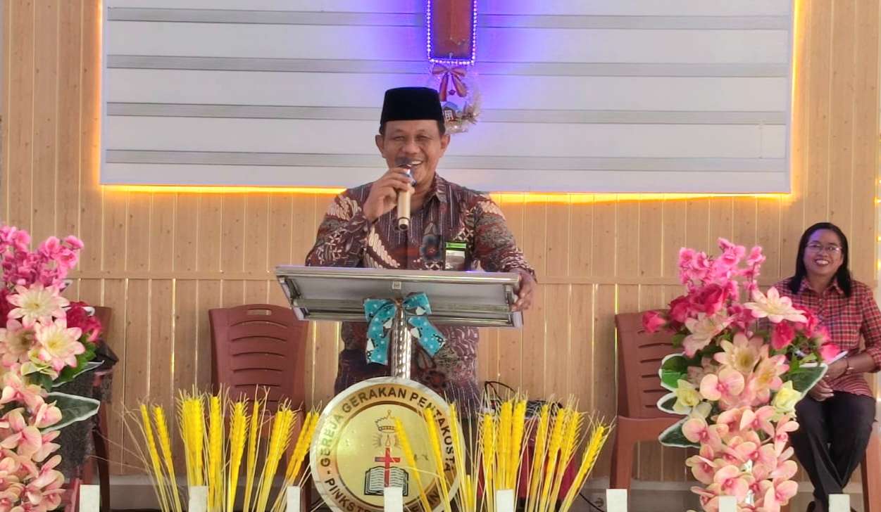 H.Mikail saat memberikan sambutan di kegiatan  Raker FKG Kota Palopo