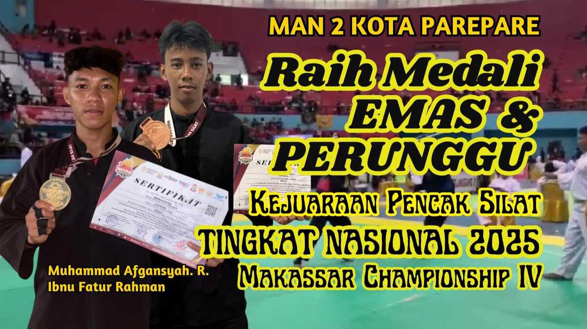 Siswa MAN 2 Kota Parepare Raih Medali Emas dan Perunggu Kejuaraan Pencak Silat Tingkat Nasional