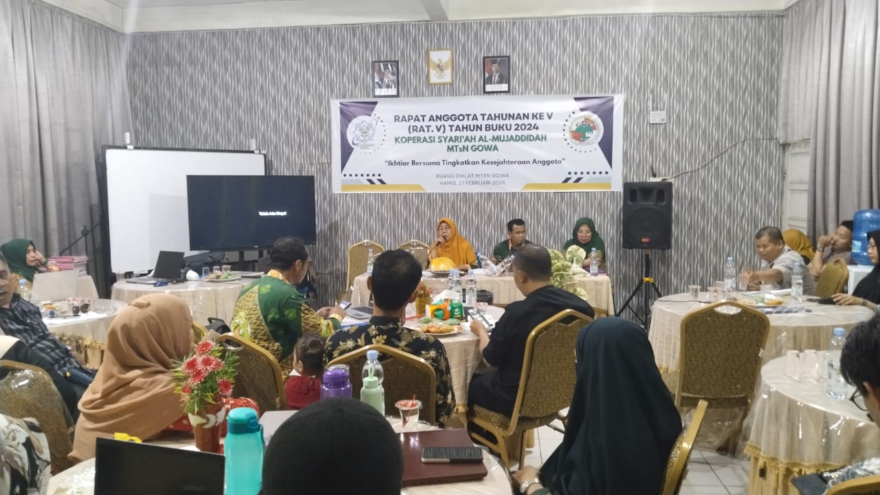 Suasana RAT di ruang Diklat MTsN Gowa