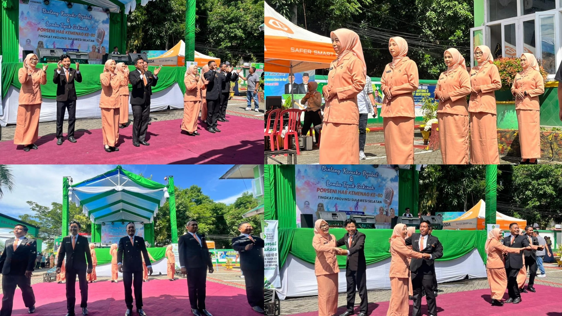 Tim Kreasi Tepuk Sakinah Kemenag Bulukumba dalam HAB Ke-80 Kemenag Provinsi Sulawesi Selatan