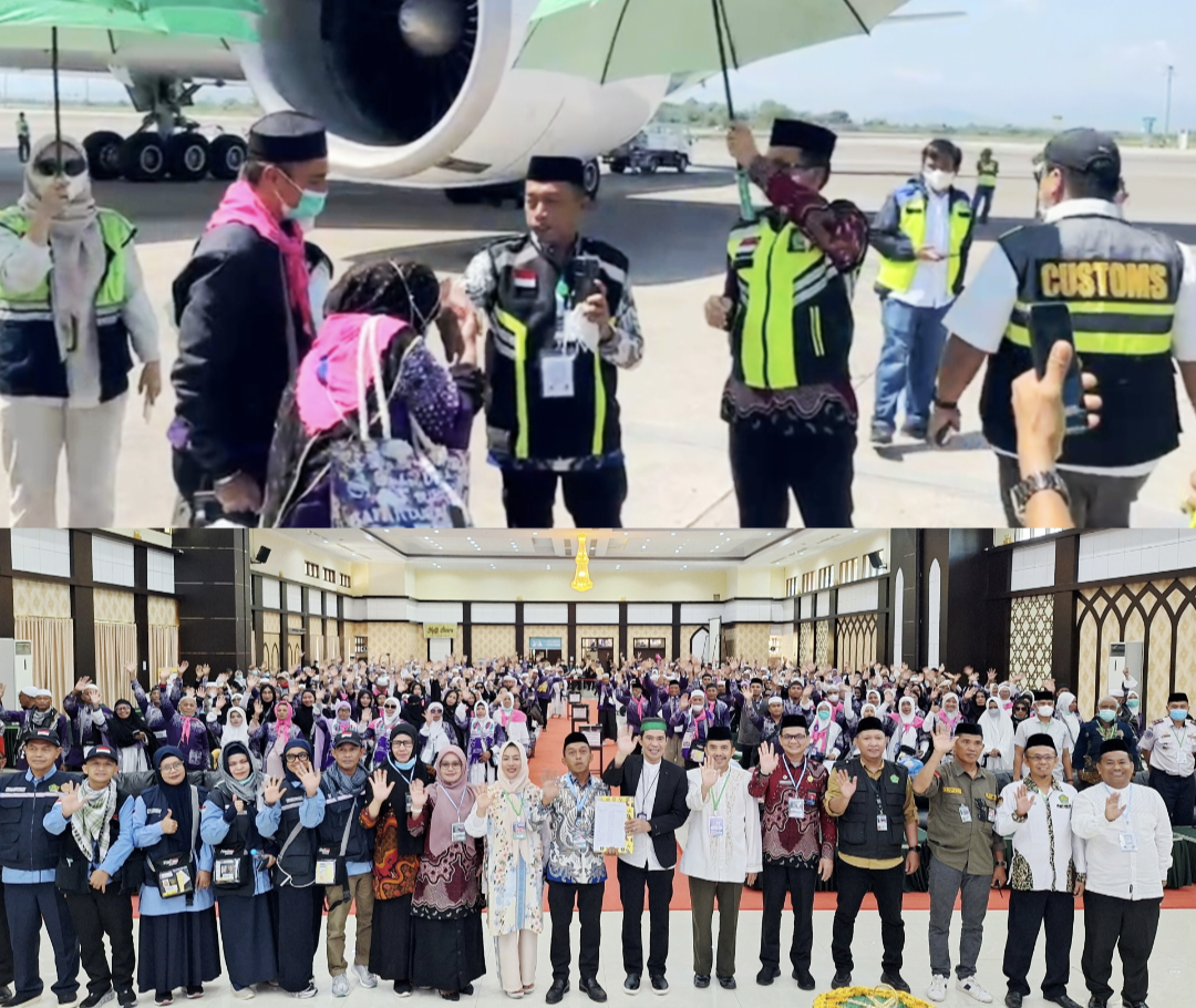Jemput Jemaah Haji Kloter 7 UPG, Bupati Sidrap Puji Kepedulian Menteri Agama RI