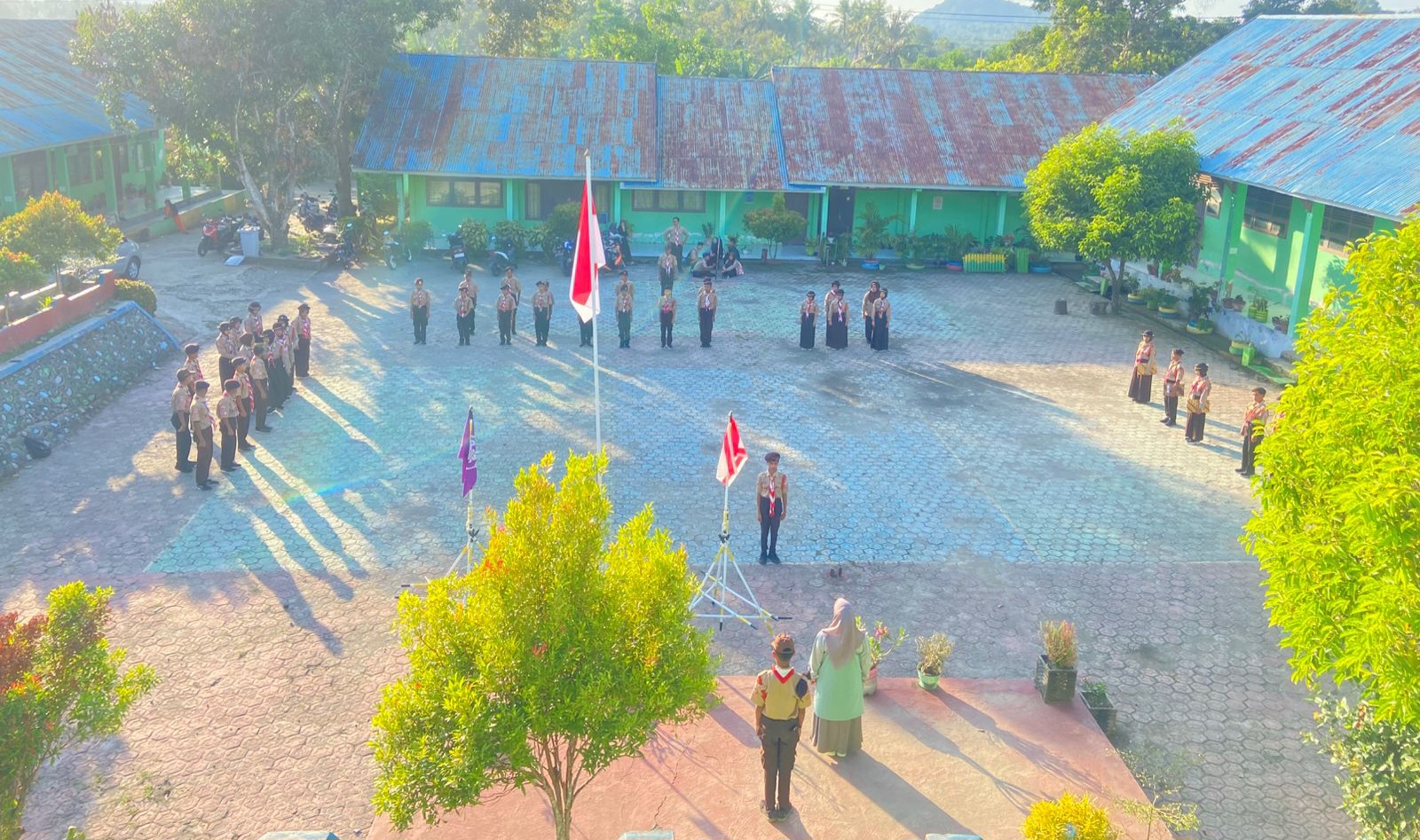 Diksar Panser Scout MTsN 1 Sinjai Bentuk Disiplin dan Tanggung Jawab Peserta Didik