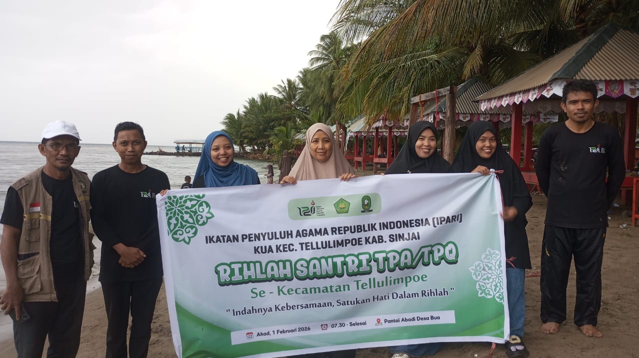 Penyuluh KUA Tellulimpoe Gelar Rihlah Santri TPQ