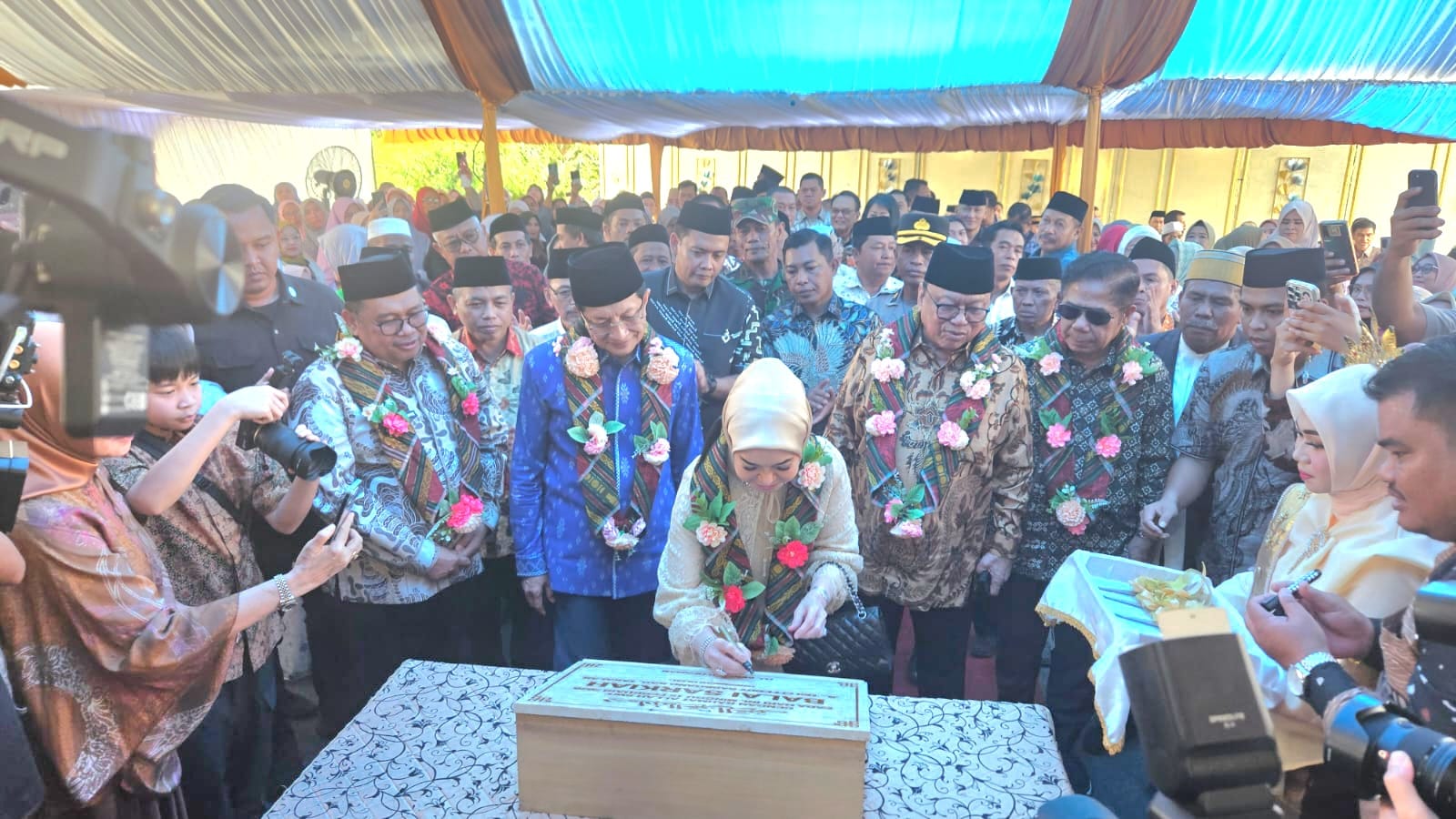 Menag RI Prof. Nasaruddin Umar dalam kunjungan kerja di Takalar