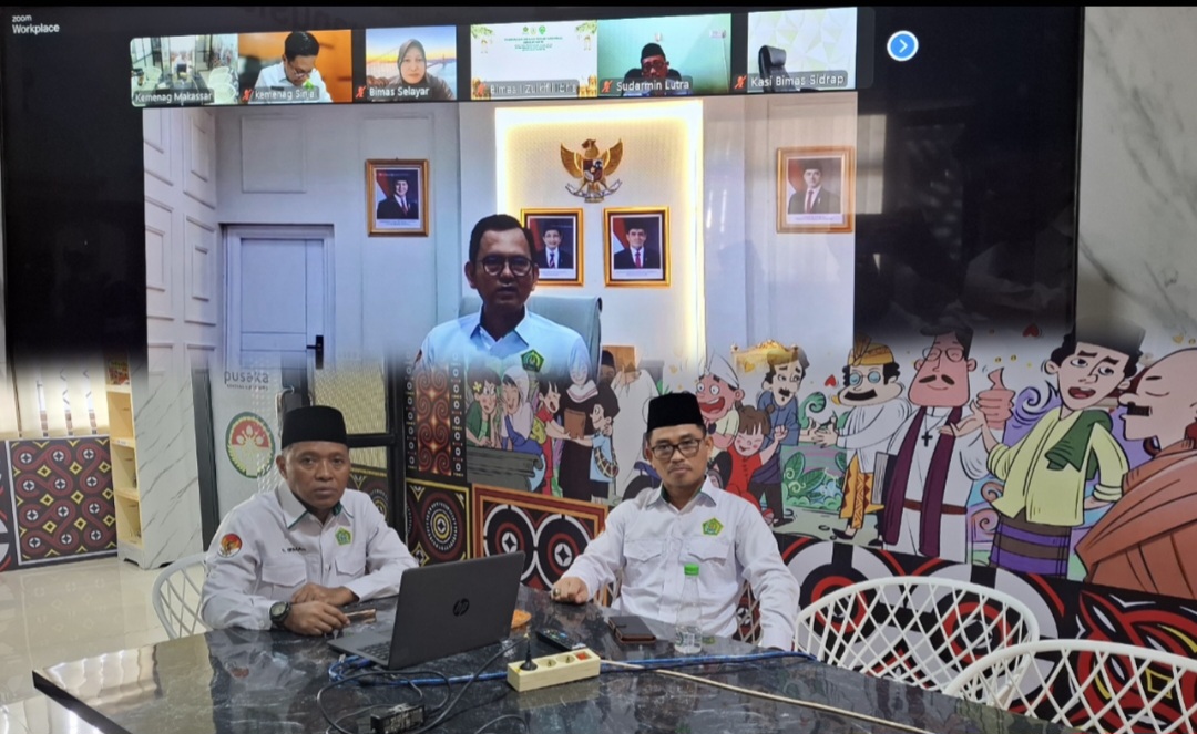 Foto Saat mengikuti Virtual Zoom