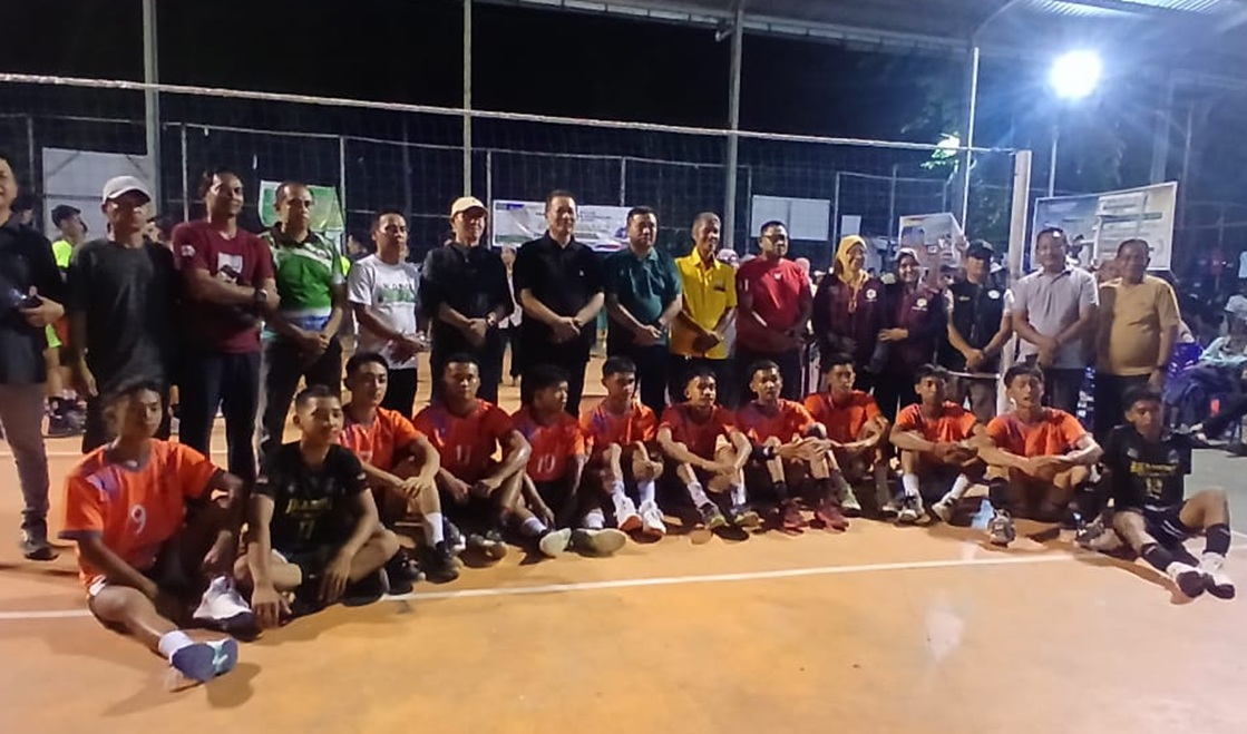 Tim Voli Pelajar Kabupaten Bone pada Porseni HAB tingkat Provinsi Sulawesi Selatan ke-80