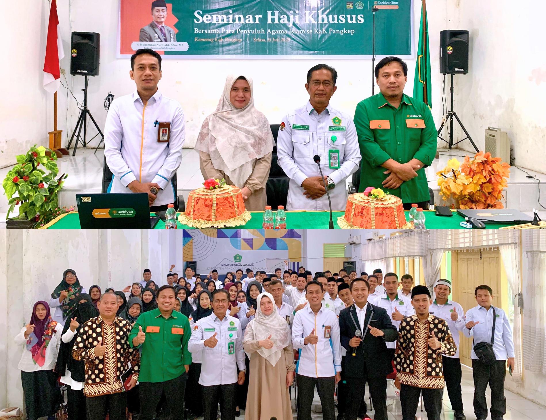 Seminar Haji Khusus Tazkiyah Tour dan Penyuluh Agama Islam Pangkep Sukses Digelar