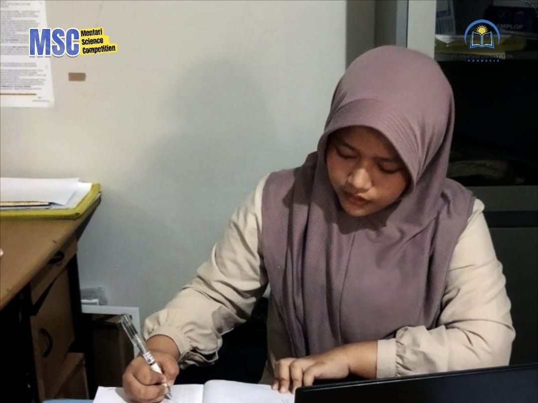 Salah satu siswa saat mengikuti kompetisi