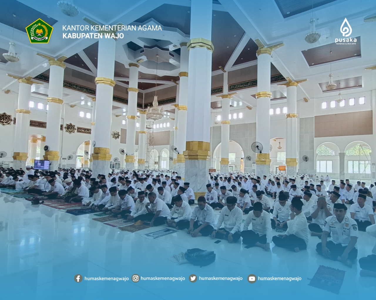 Wajo Launching Salat Duha Berjamaah, Diikuti Serentak oleh 816 Masjid dan Musala
