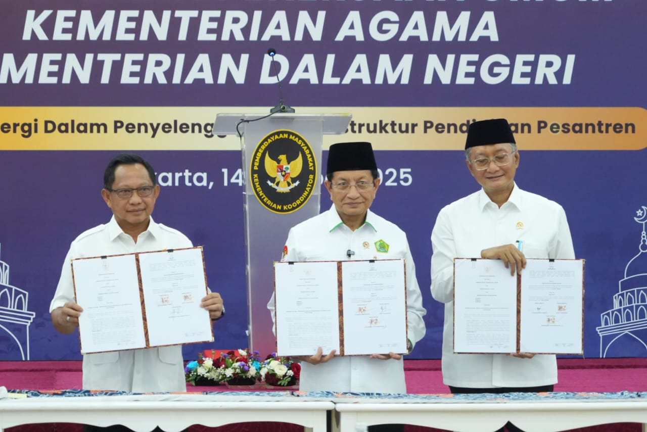 Tiga Kementerian Sinergi Lindungi Santri dan Perkuat Infrastruktur Pesantren