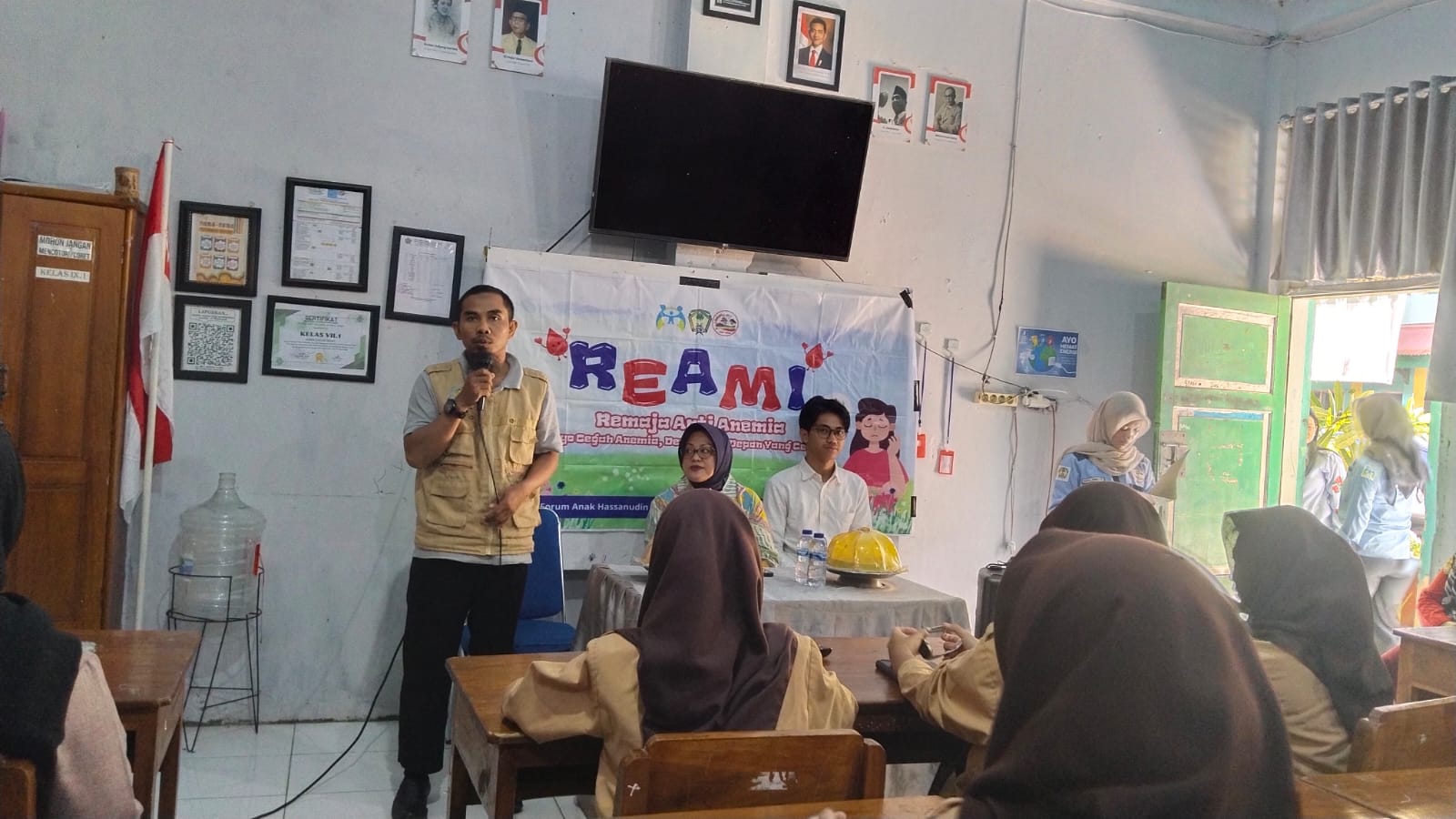 Wakamad Humas saat beri sambutan