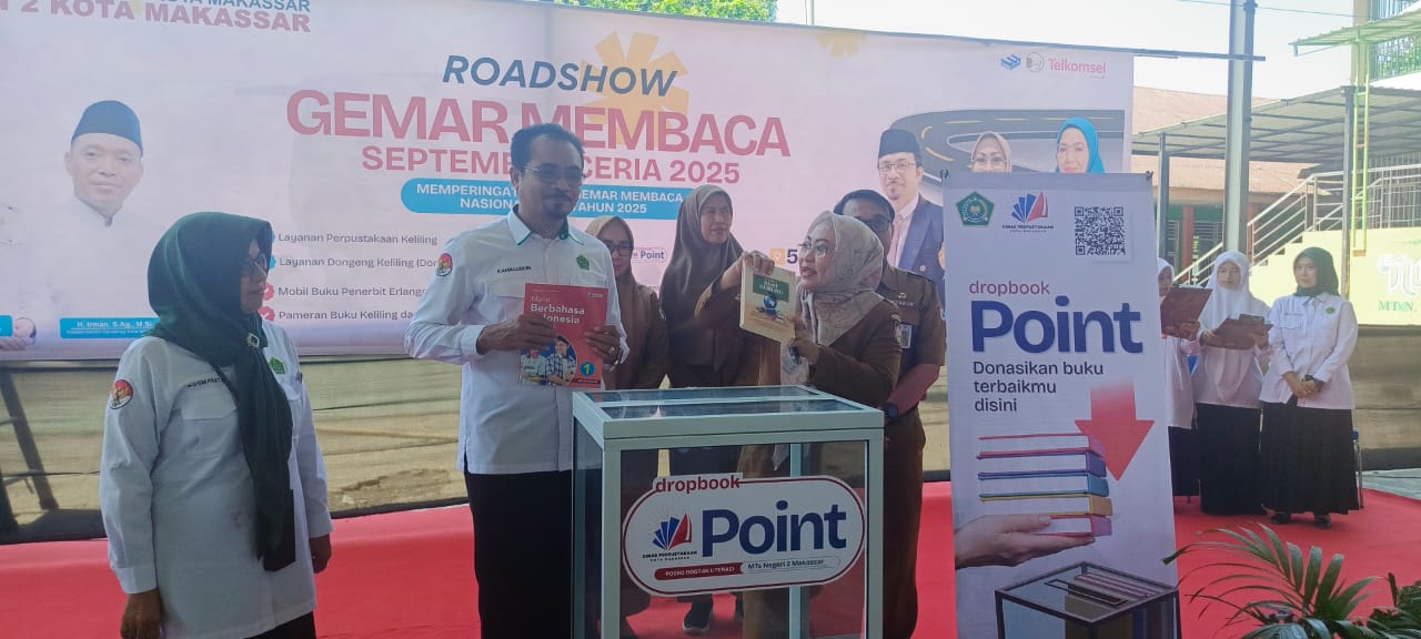 Launching Dropbook Point Program DOBRAK Literasi di MTsN 2 Kota Makassar: Wujud Nyata Cinta kepada Ilmu Pengetahuan