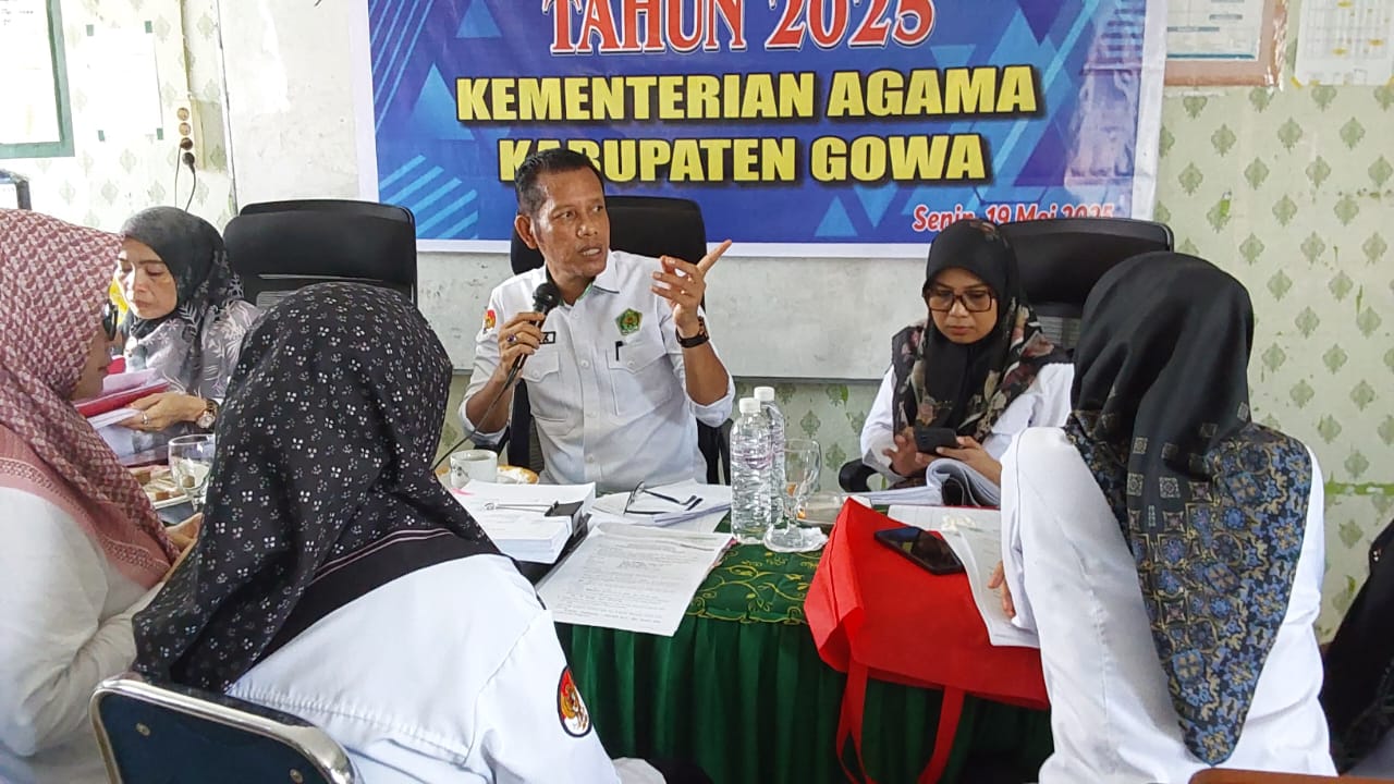 Suasana monev oleh kasi Penmad