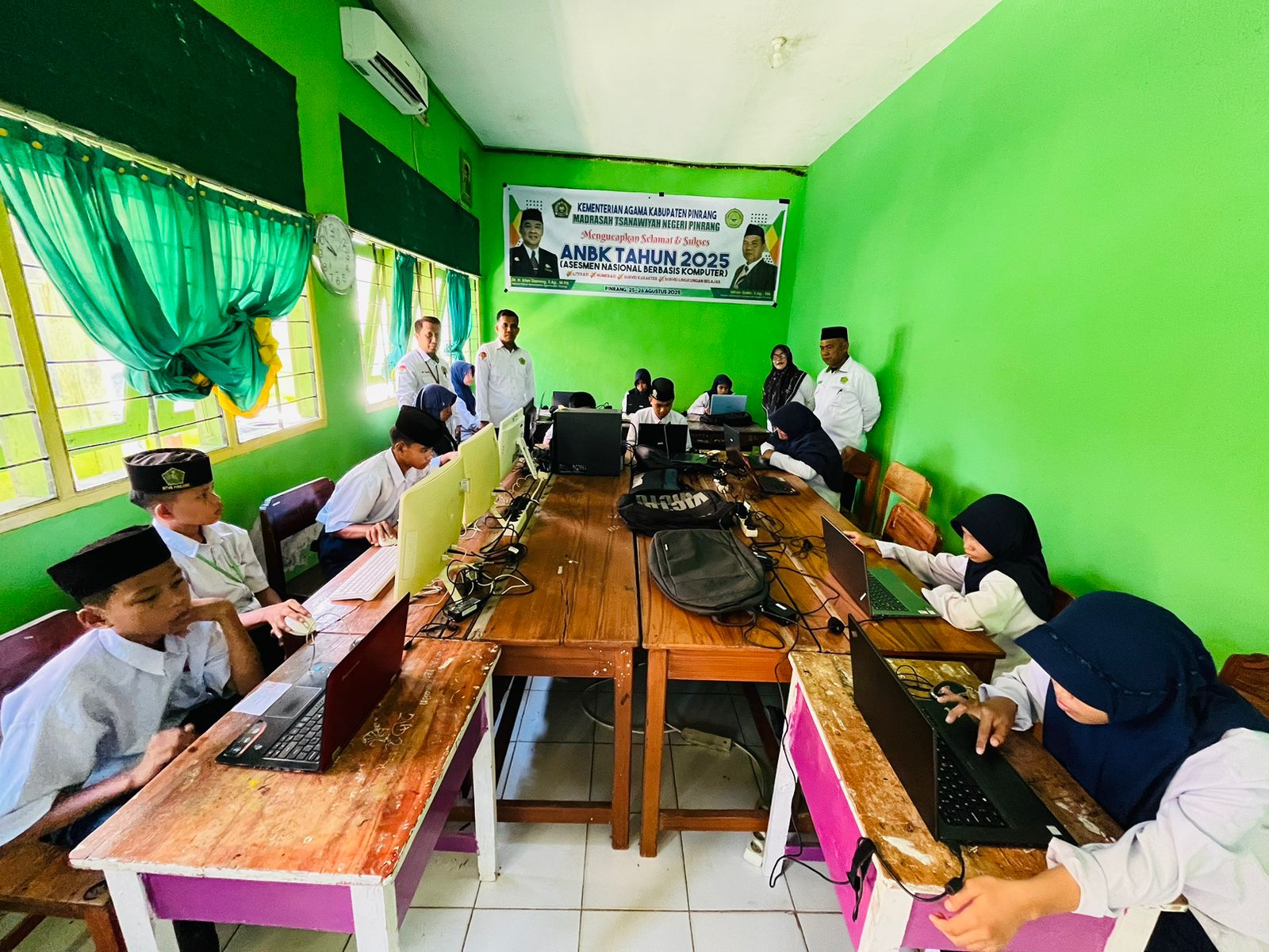 MTsN Pinrang Sukses Gelar ANBK 2025, Wujud Komitmen Tingkatkan Mutu Pendidikan