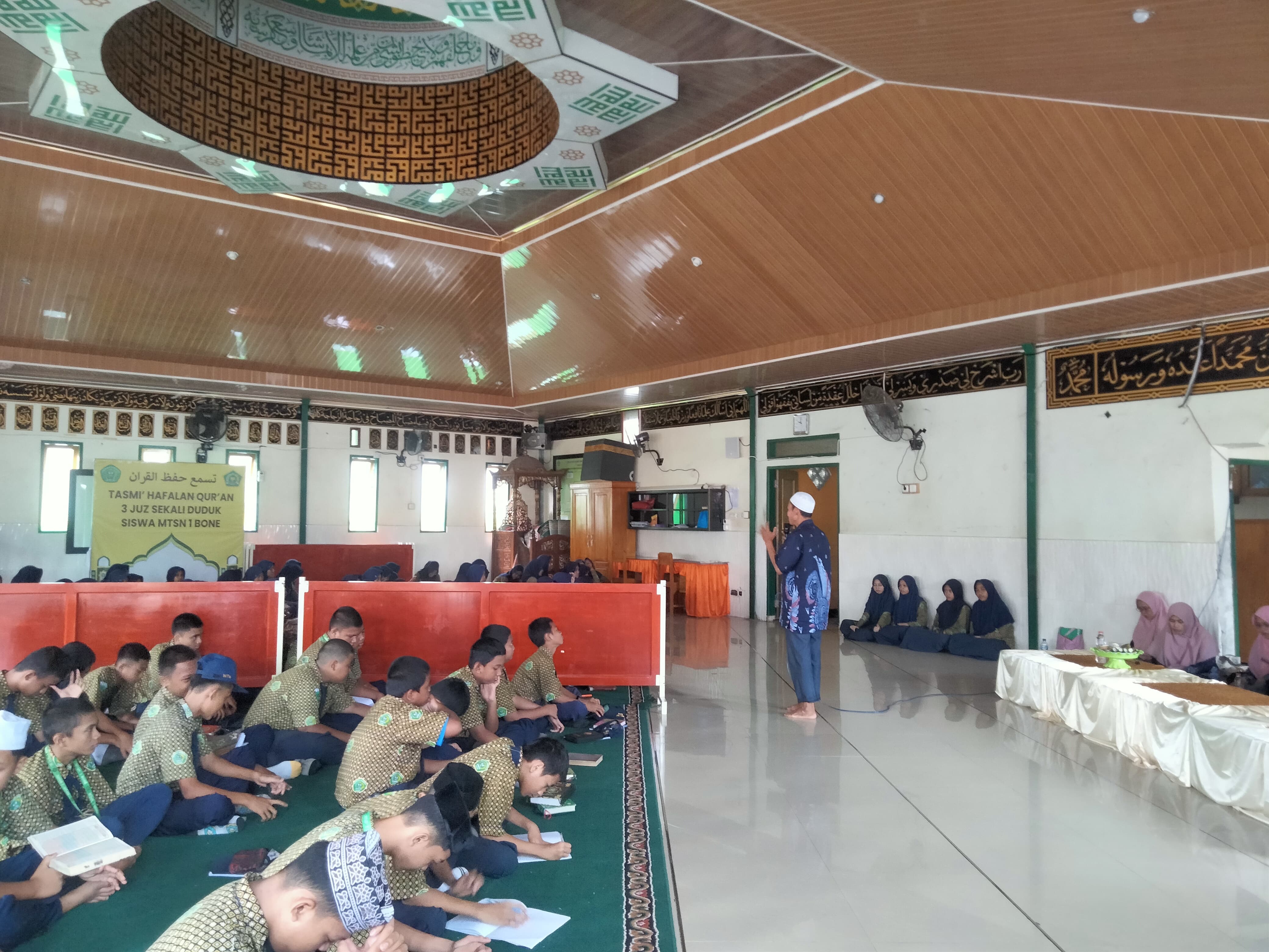 Suasana kajian Pra Ramadhan di MTsN 1 Bone