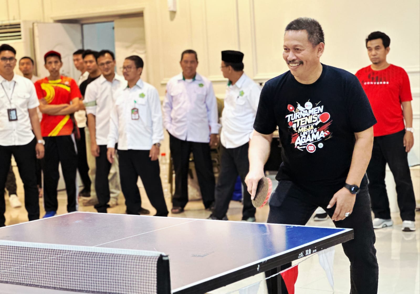 MGMP dan KKG Pendidikan Agama Sabet Gelar Juara Turnamen Tenis Meja Lintas Agama