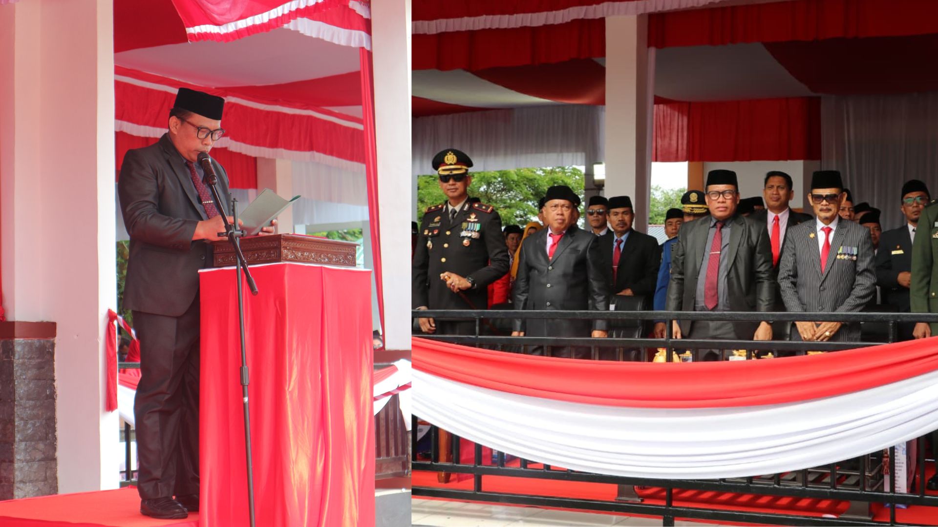 Doa Khidmat Kemenag Luwu Utara Iringi Upacara HUT ke-80 RI di Masamba