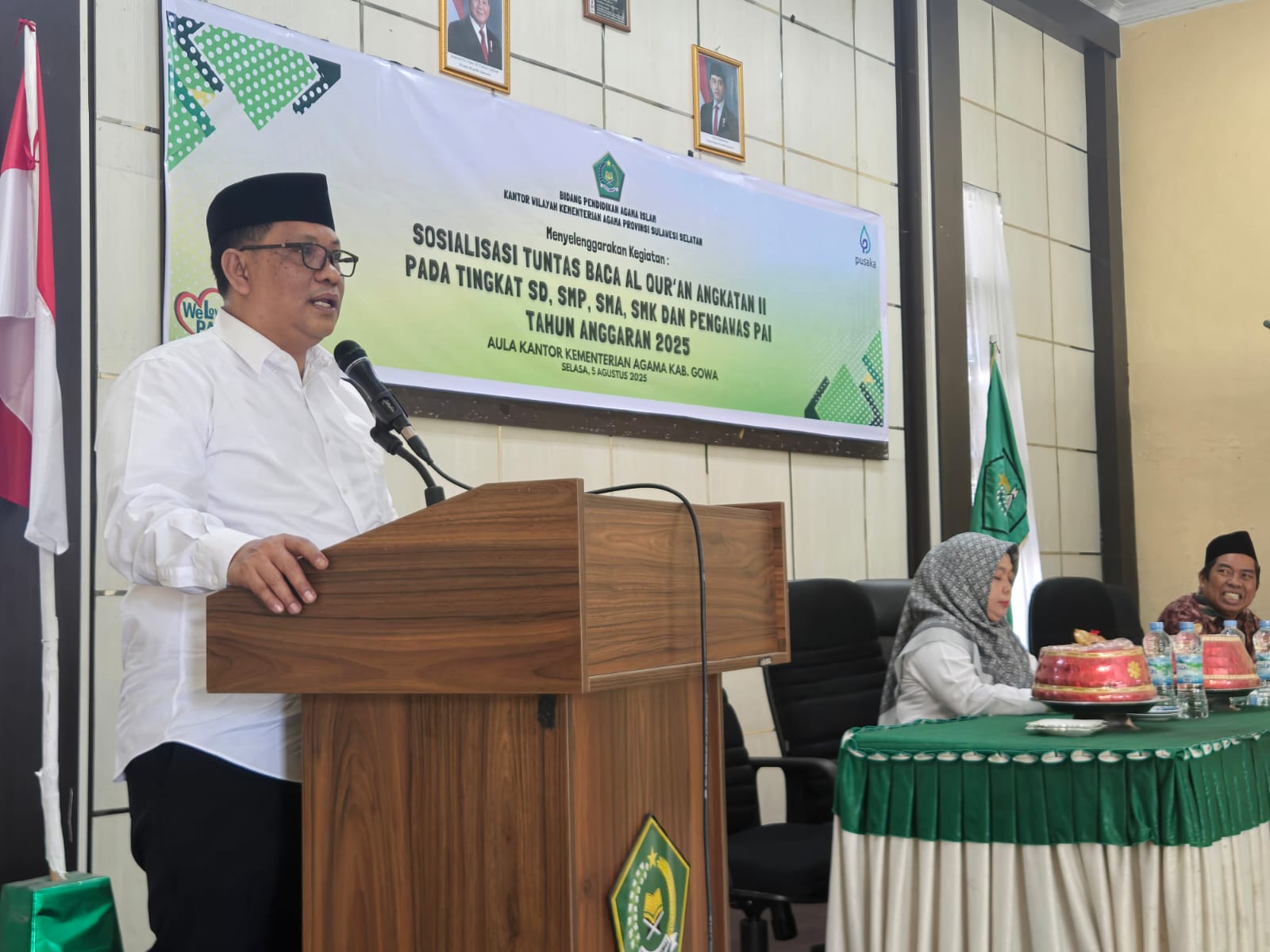 Kabid saat membuka kegiatan