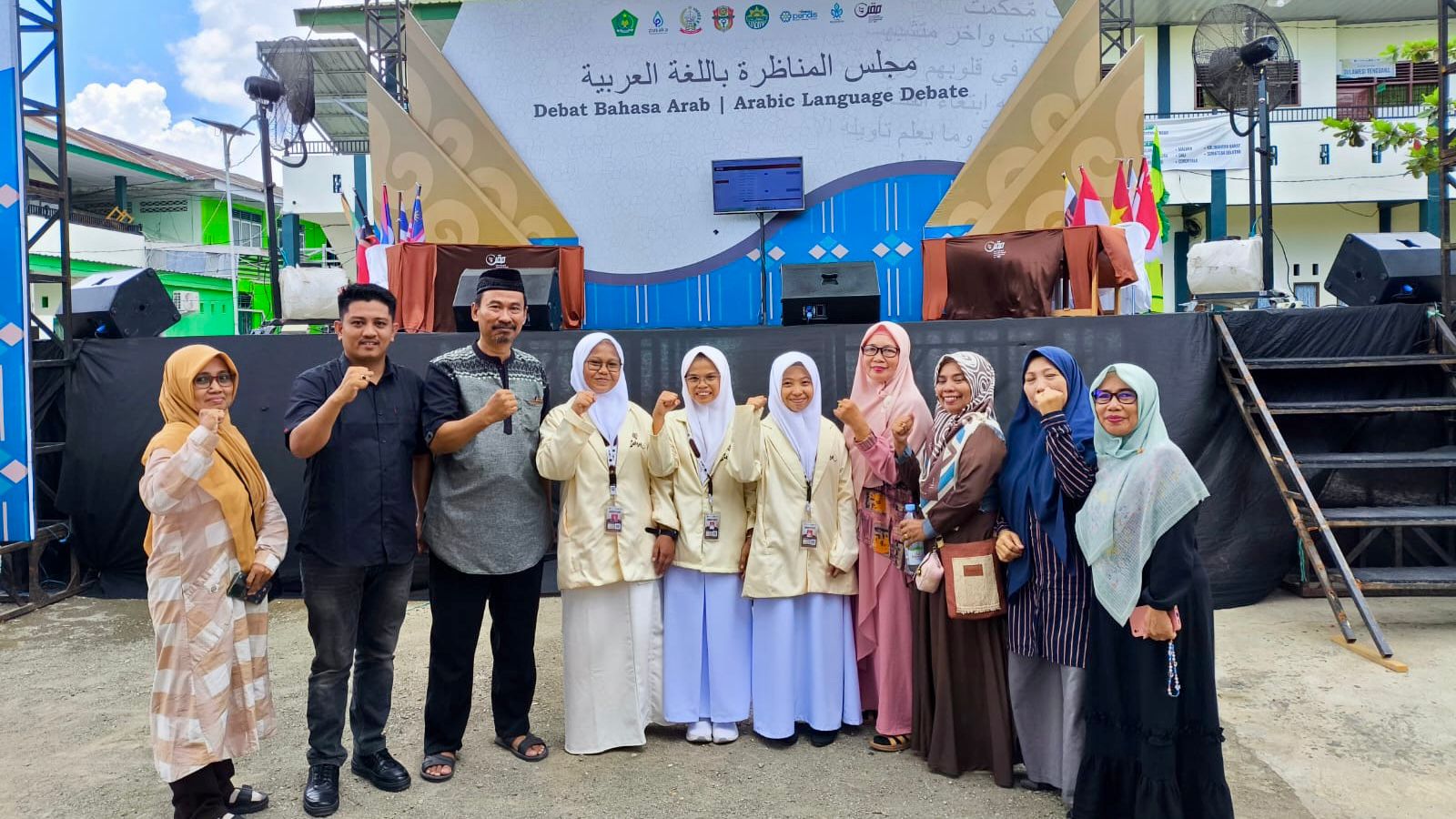 Partai Final Debat Bahasa Arab MQKN 2025, Santriwati Asal Bantaeng Optimis (Foto: Pontren Kemenag Bantaeng)