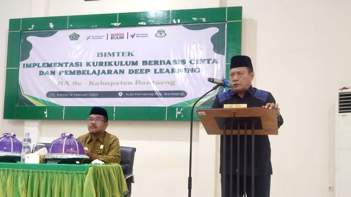 H. Misbah Buka Bimtek KBC RA Se-Kabupaten Bantaeng